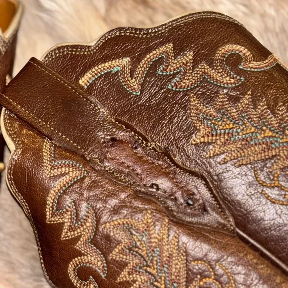 Brand New One of a Kind Custom Womens Lucchese Boots, 7B - Picture 9 of 16